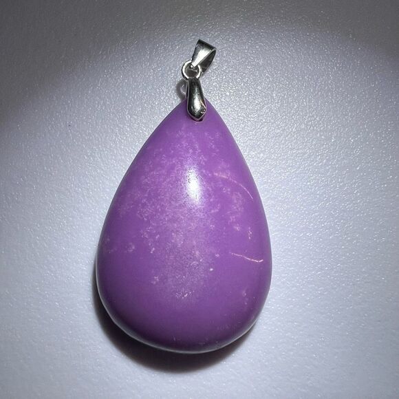 Phosphosiderite Crystal Pendant Silver 925 (#4) - Picture 7 of 11